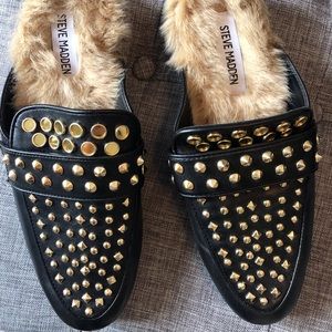 Steve Madden Fur Loafers
